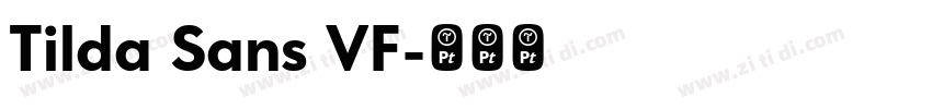 Tilda Sans VF字体转换